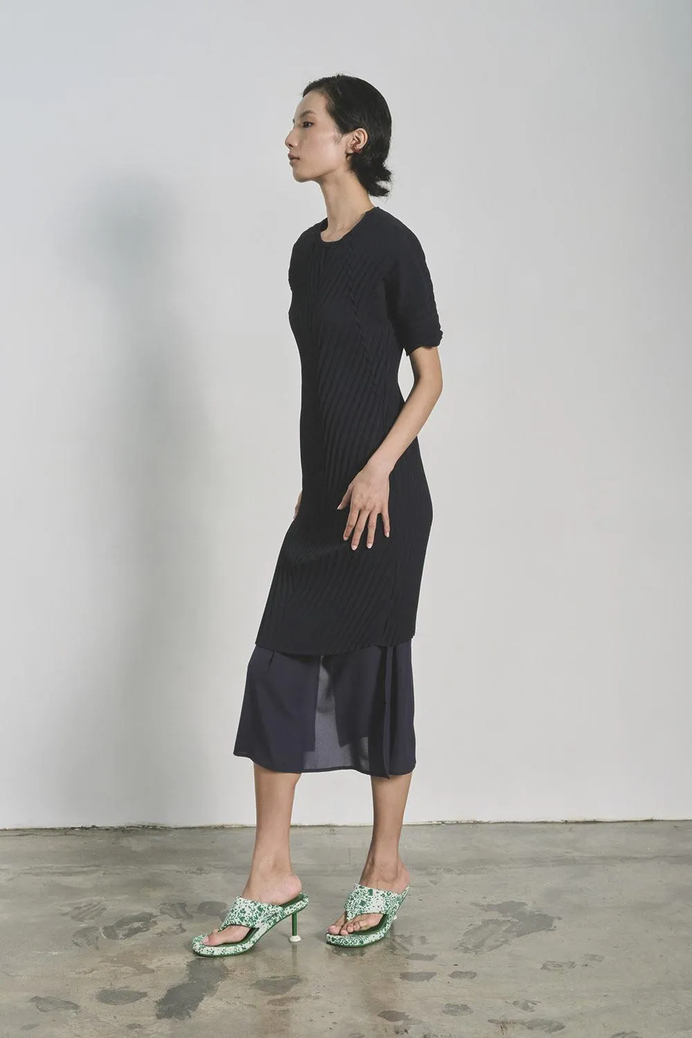 GIN LEE STUDIO | Aster Dress | Dark Navy