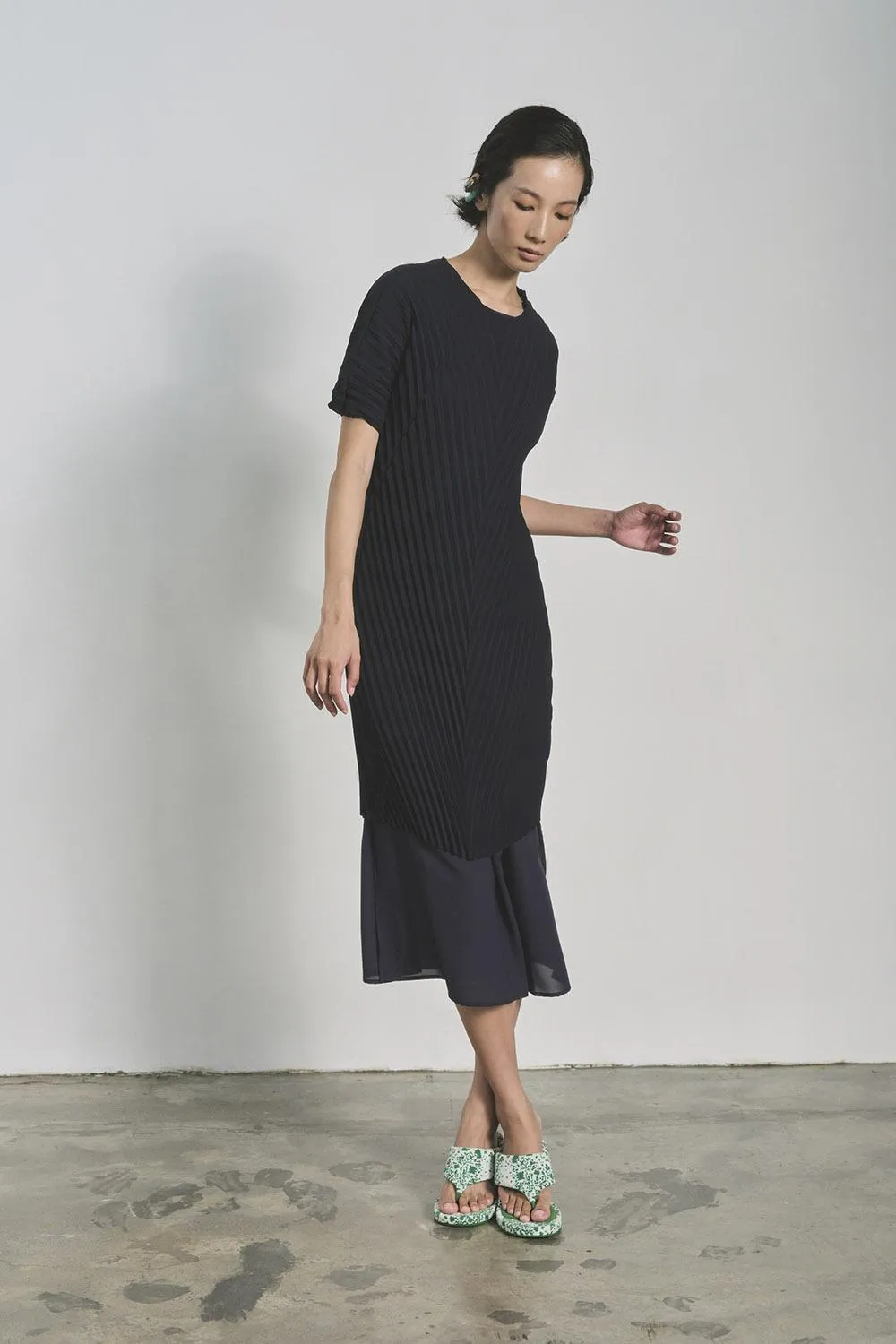 GIN LEE STUDIO | Aster Dress | Dark Navy