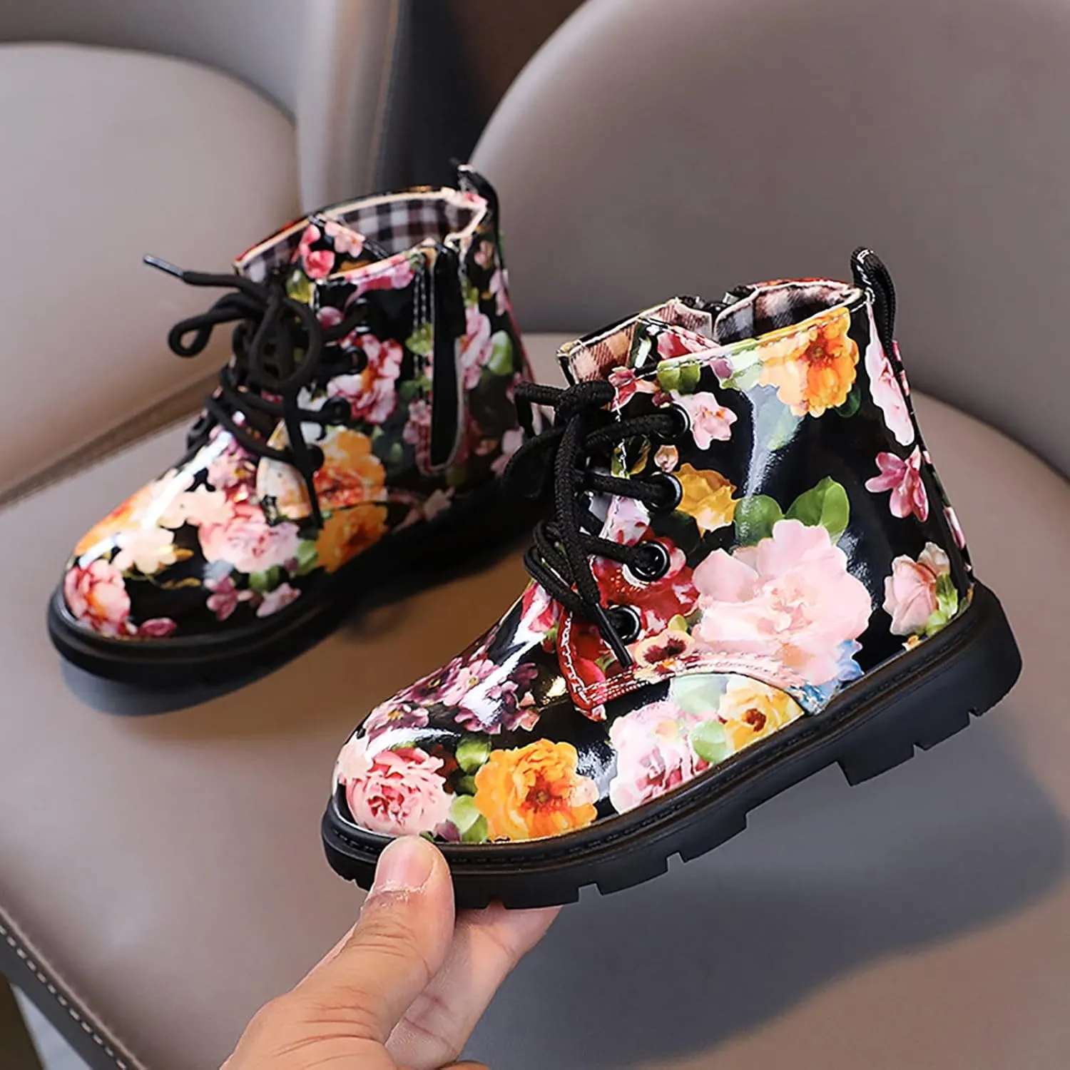 Girls Boot Slippers Size 2 Toddler Boots Boys And Girls Waterpoor Ankle Boots Side Zipper Booties Size 5 Toddler Boots