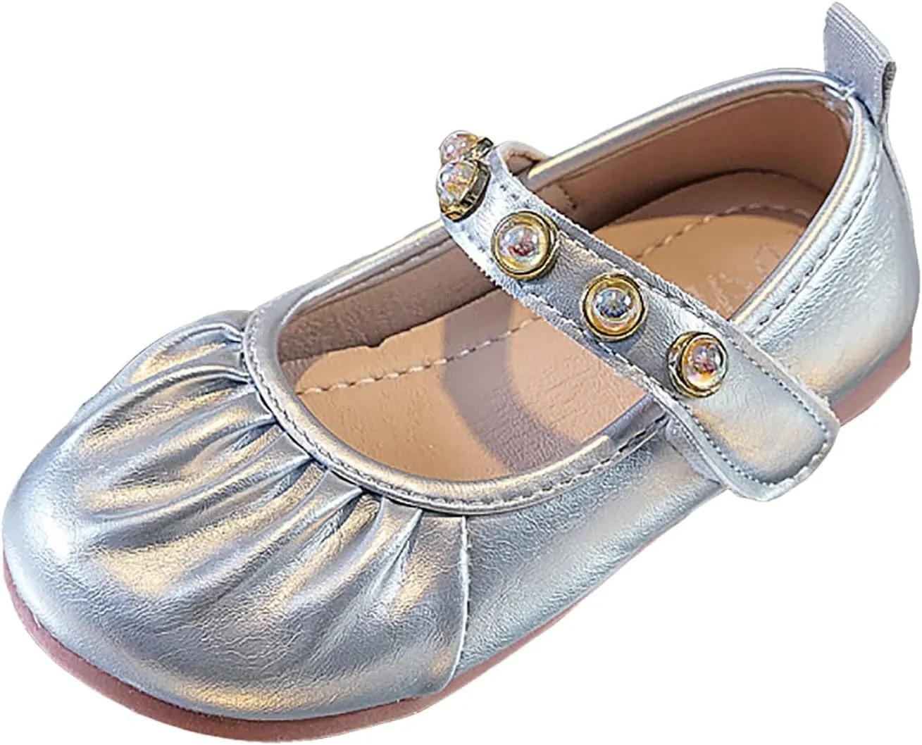 Girls Dress Shoes Toddler Kids Girls Shoes Comfortable Soft Closed Foot Single Sandals Fashionable Casual Princess Sandals Double Slip On Slide