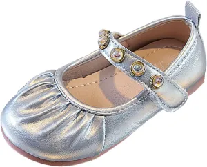 Girls Dress Shoes Toddler Kids Girls Shoes Comfortable Soft Closed Foot Single Sandals Fashionable Casual Princess Sandals Double Slip On Slide