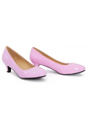 Girl's Round Toe Kitten Heel Shoes