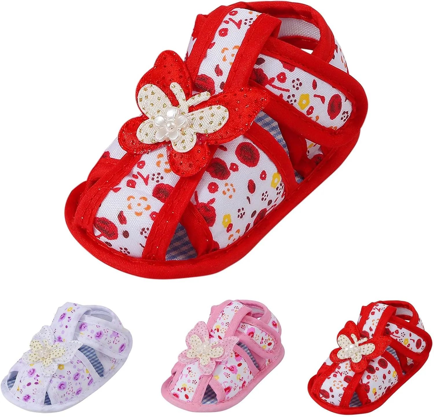 Infant Baby Girl Dress Shoes, Toddler First Walking Mary Jane Flats with Bowknot Non-Slip Soft Sole Wedding Shoes