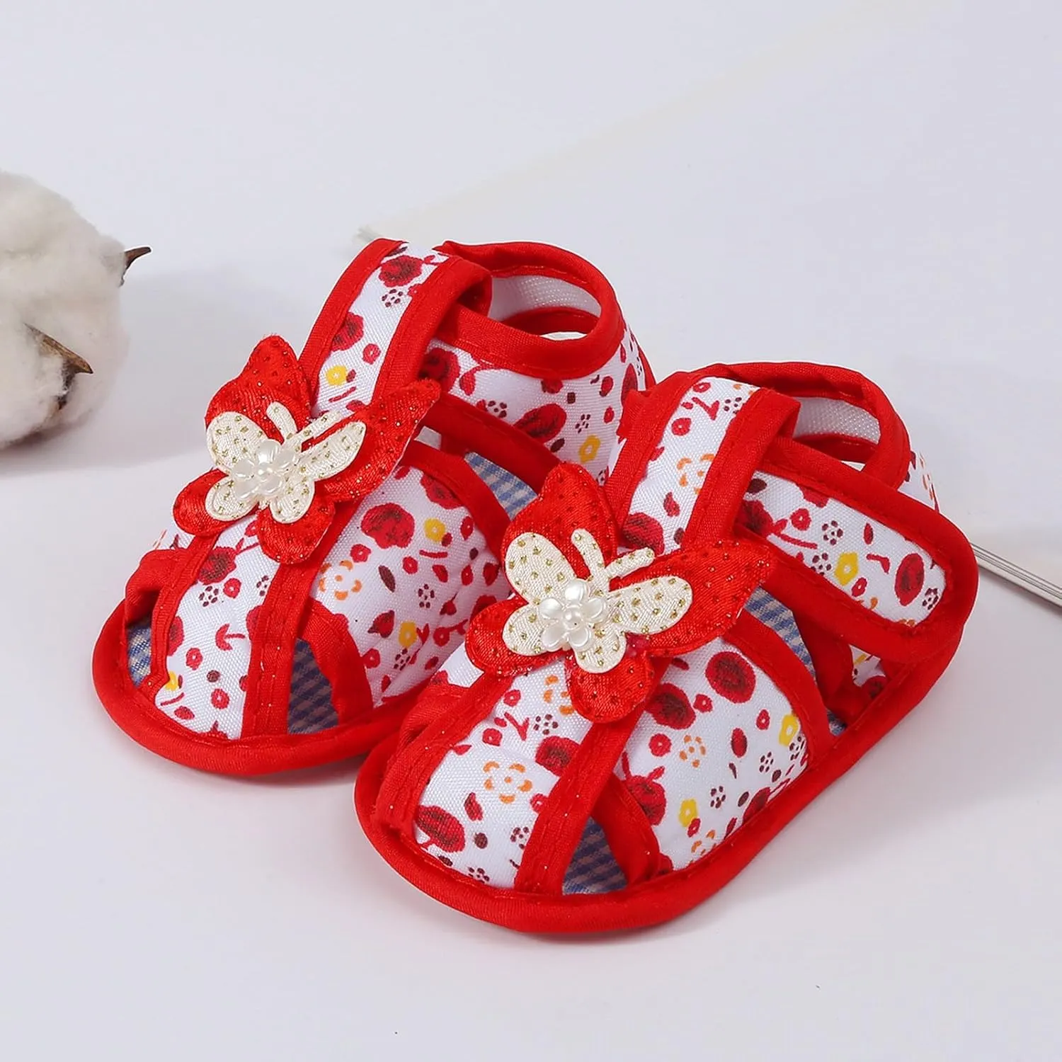 Infant Baby Girl Dress Shoes, Toddler First Walking Mary Jane Flats with Bowknot Non-Slip Soft Sole Wedding Shoes