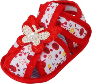 Infant Baby Girl Dress Shoes, Toddler First Walking Mary Jane Flats with Bowknot Non-Slip Soft Sole Wedding Shoes