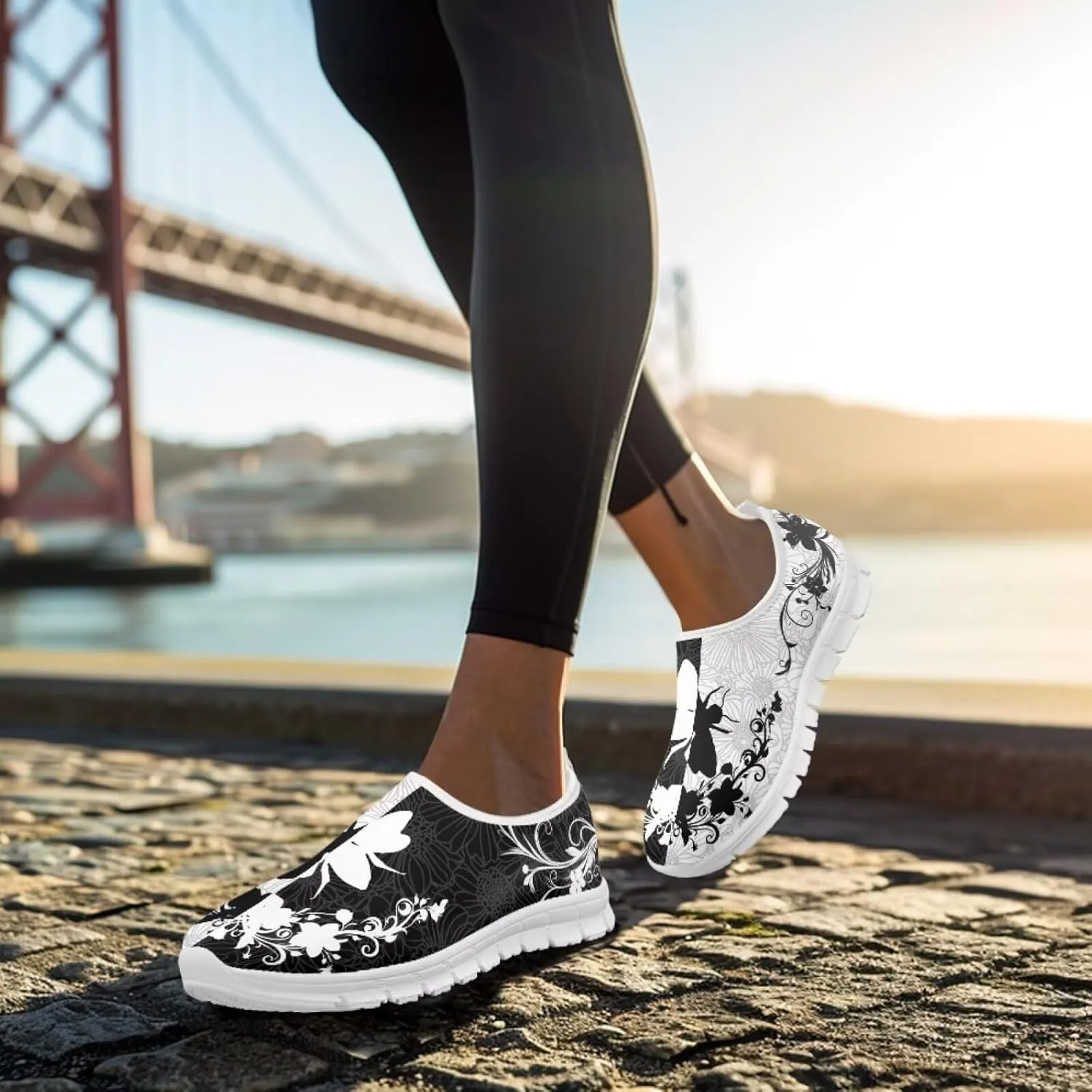Insects Slip On Shoes for Women Comfort Low Top Mesh Loafers Sneakers Men Classic Casual Walking Trainer Shoes