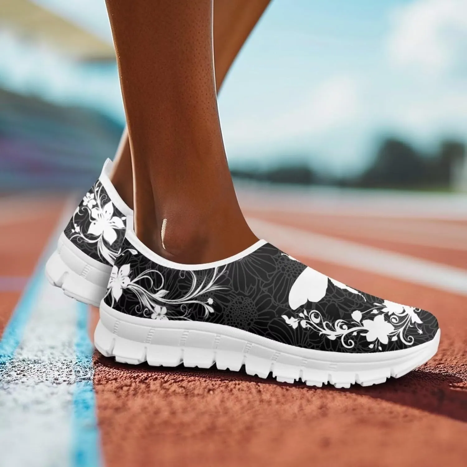Insects Slip On Shoes for Women Comfort Low Top Mesh Loafers Sneakers Men Classic Casual Walking Trainer Shoes