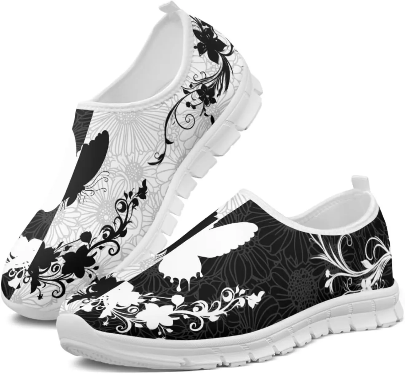 Insects Slip On Shoes for Women Comfort Low Top Mesh Loafers Sneakers Men Classic Casual Walking Trainer Shoes