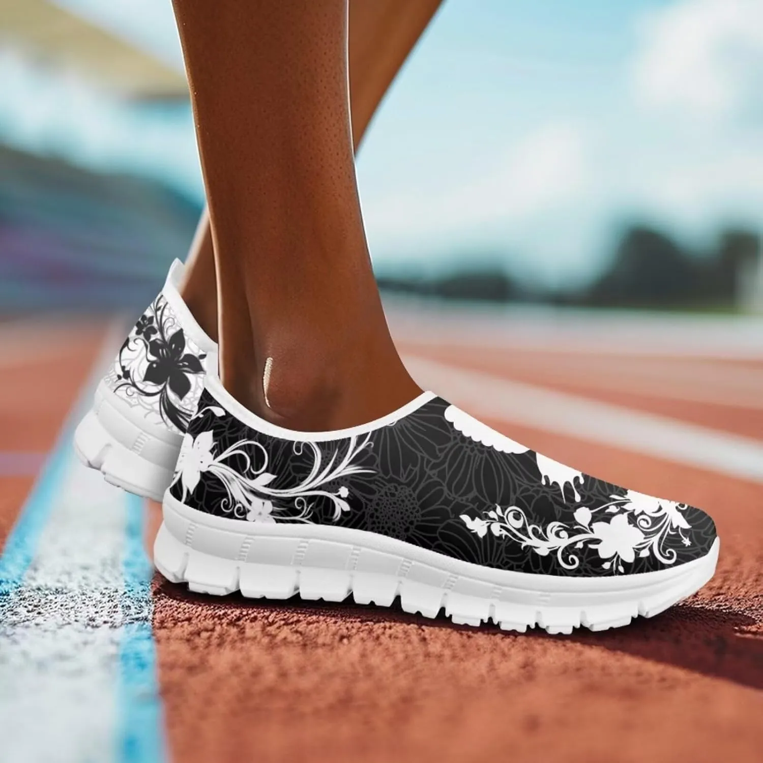 Insects Slip On Shoes for Women Comfort Low Top Mesh Loafers Sneakers Men Classic Casual Walking Trainer Shoes
