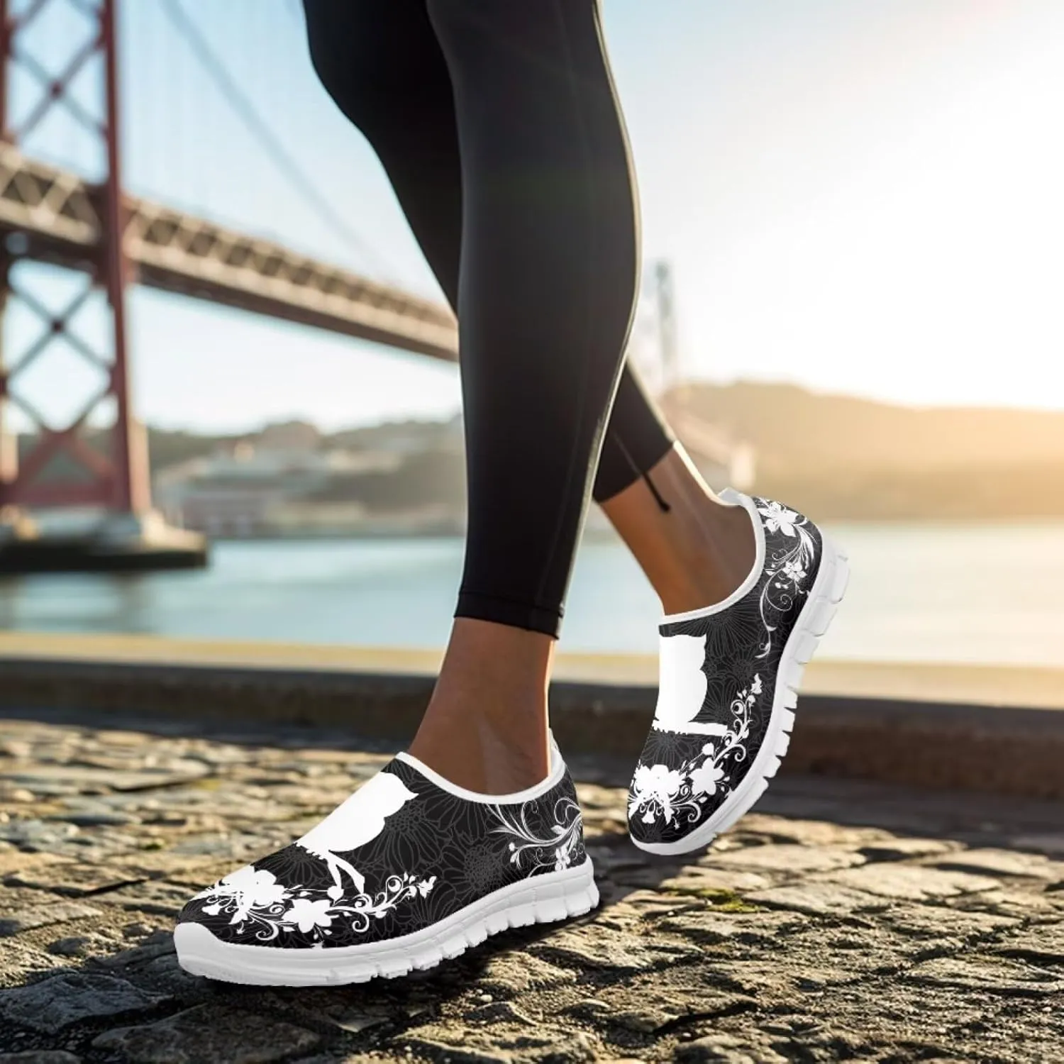 Insects Slip On Shoes for Women Comfort Low Top Mesh Loafers Sneakers Men Classic Casual Walking Trainer Shoes