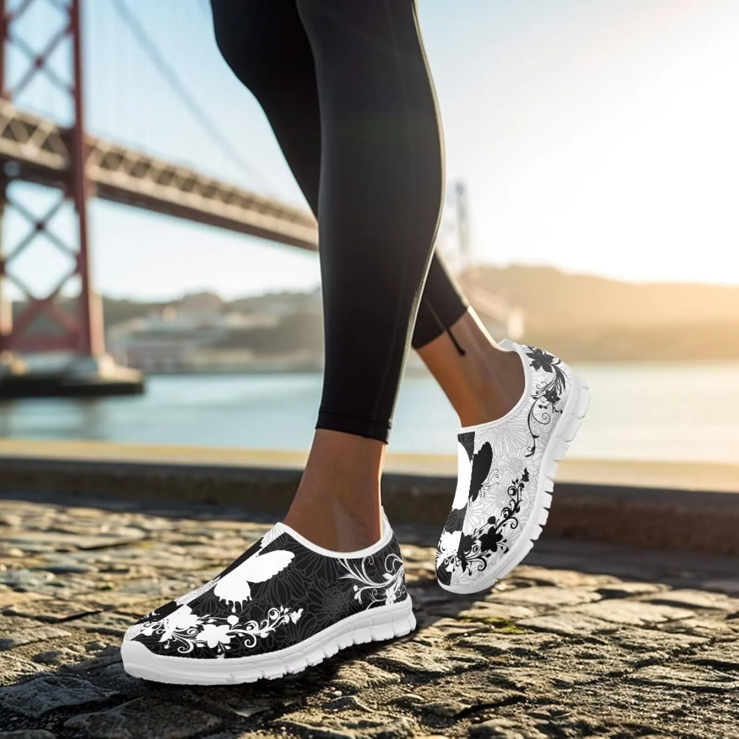 Insects Slip On Shoes for Women Comfort Low Top Mesh Loafers Sneakers Men Classic Casual Walking Trainer Shoes