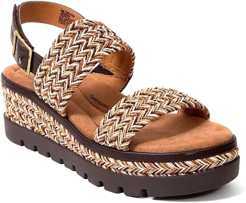 Jambu Womens Destiny Braided Sling Back Casual Sandals Casual Mid Heel 2-3" - Black