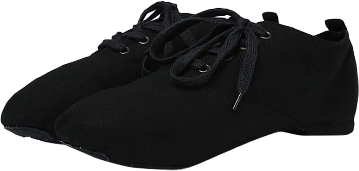 Jazz Shoes for Girls Boys Canvas Unisex Slip-On Dance Shoes (Toddler/Little Kid/Big Kid) Soft Soled Boys Shoes