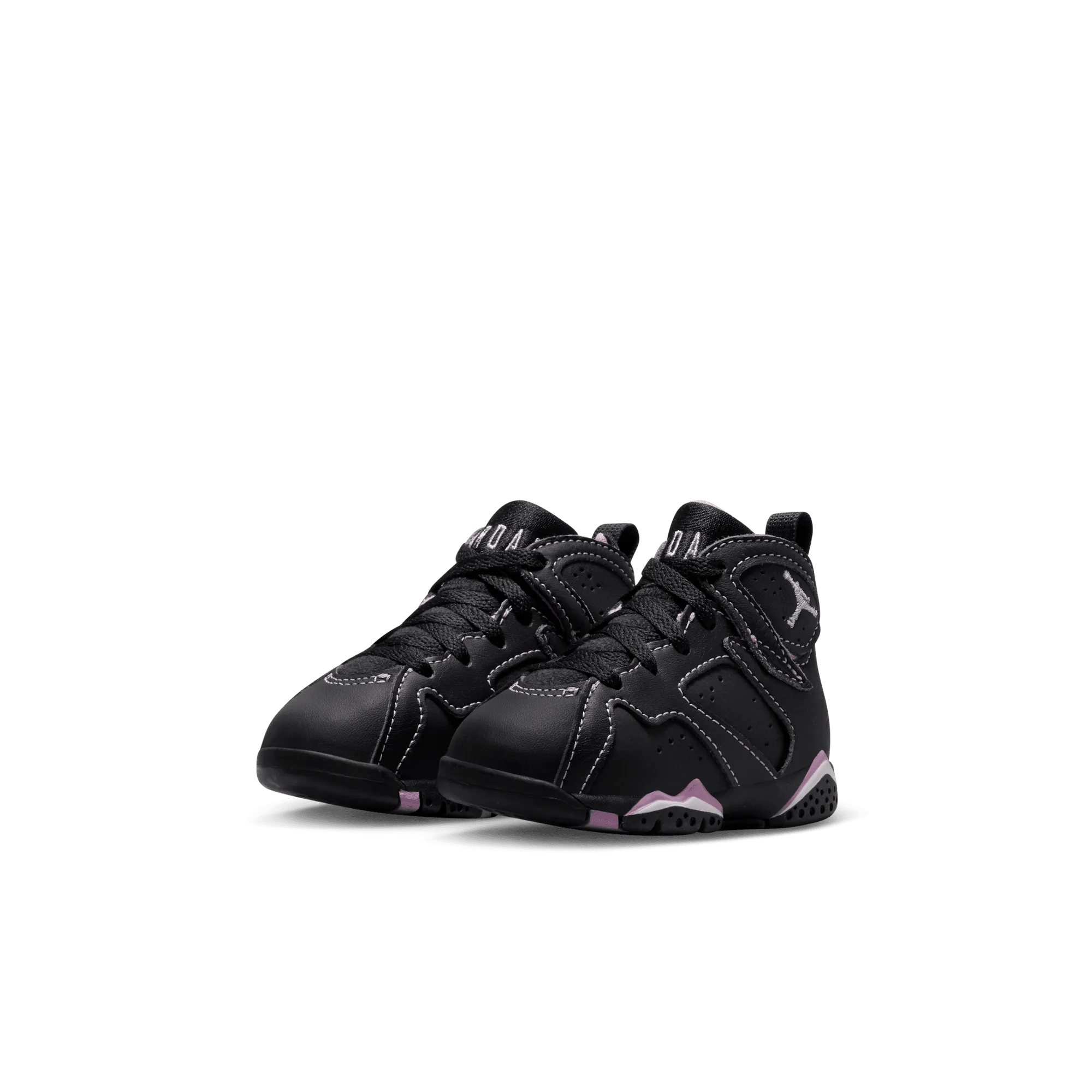 Jordan - Girl - TD Air Jordan Retro 7 - Black/Barely Grape/Rush Fuchsia