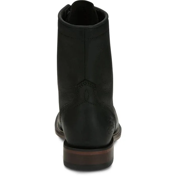 Justin Women's McKean 7" Lace-Up Roper Black