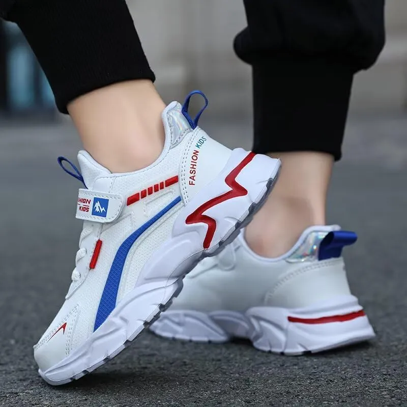 Kids Boy Fashion Lightweight Sport Sneakers for Walking Running Cycling Hiking Travel