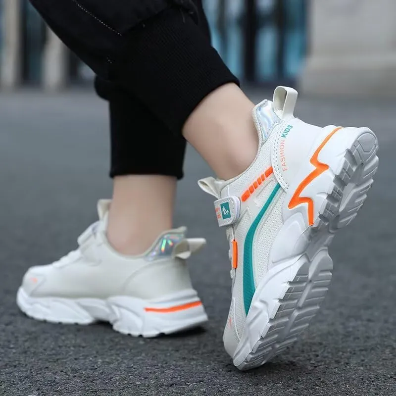 Kids Boy Fashion Lightweight Sport Sneakers for Walking Running Cycling Hiking Travel