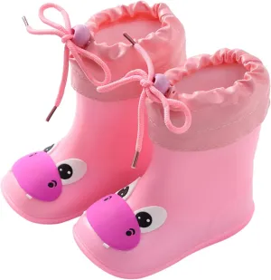 Kids Duck Boots Rain Boots Toddler Non Slip Rain Shoes Children Waterproof Boots for Boys and Girls Rubber Infant Shoes