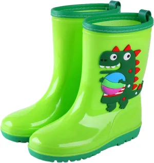 Kids Rain Boots for Boys Girls Children's Rain Shoes Water Shoes Toddler Waterproof Dinosaur Shoes Baby Boys' Shoes