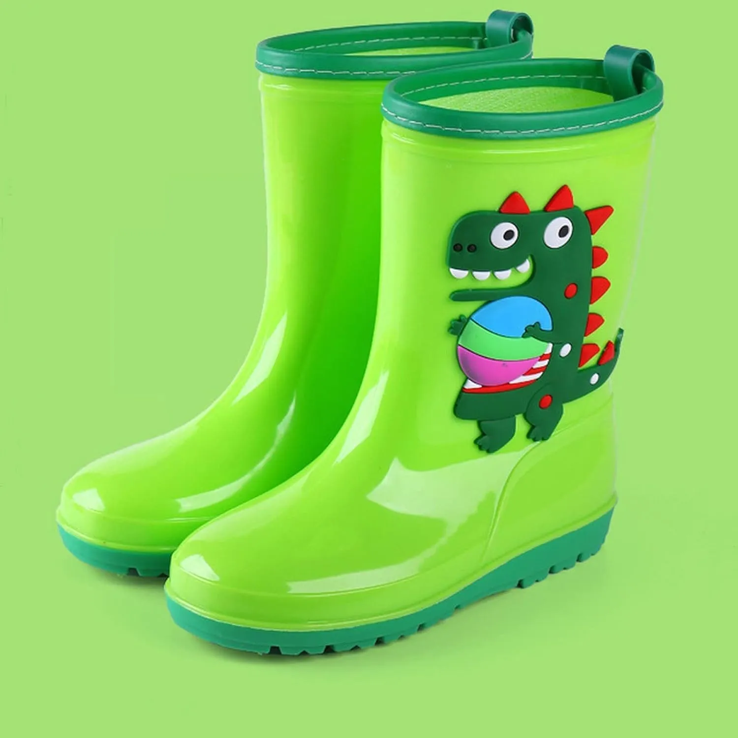Kids Rain Boots for Boys Girls Children's Rain Shoes Water Shoes Toddler Waterproof Dinosaur Shoes Baby Boys' Shoes