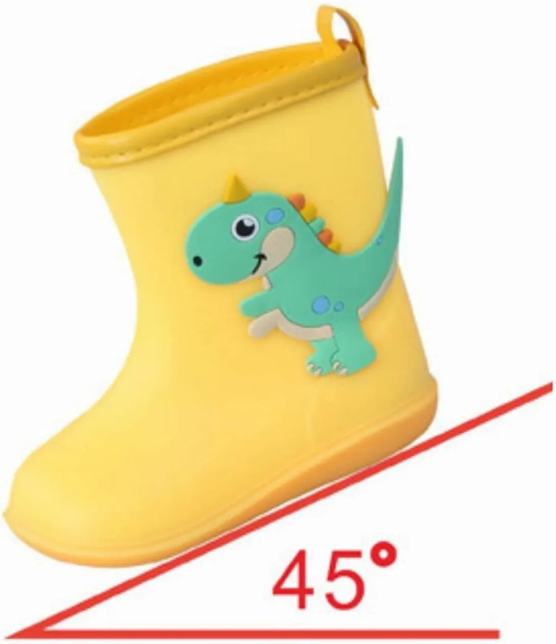 Kids Rain Boots for Girls Boys Toddler Waterproof Rubber Boots Cute Dinosaur Printed Water Boots Baby Infant Snow Boots