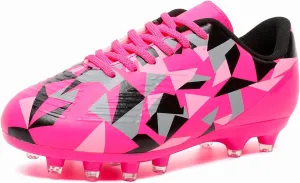 Kids Soccer Cleats Boys Girls Youth Football Cleats for Boys Girls Athletic Outdoor Soccer Shoes Lightweight Teenager Unisex Training Football Shoes for Little and Big Kid