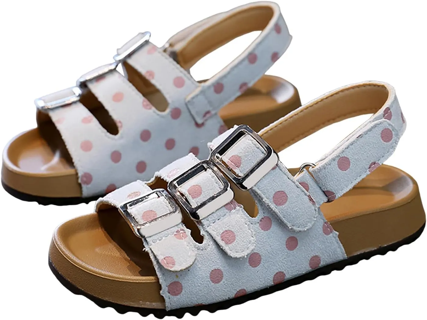 Little Girl Easter Summer Dress Shoes Girls Shoes Comfortable Soft Sole Sandals Fashionable Open Toe Polka Dot Sandals Kids Closed Toe Water Sandal