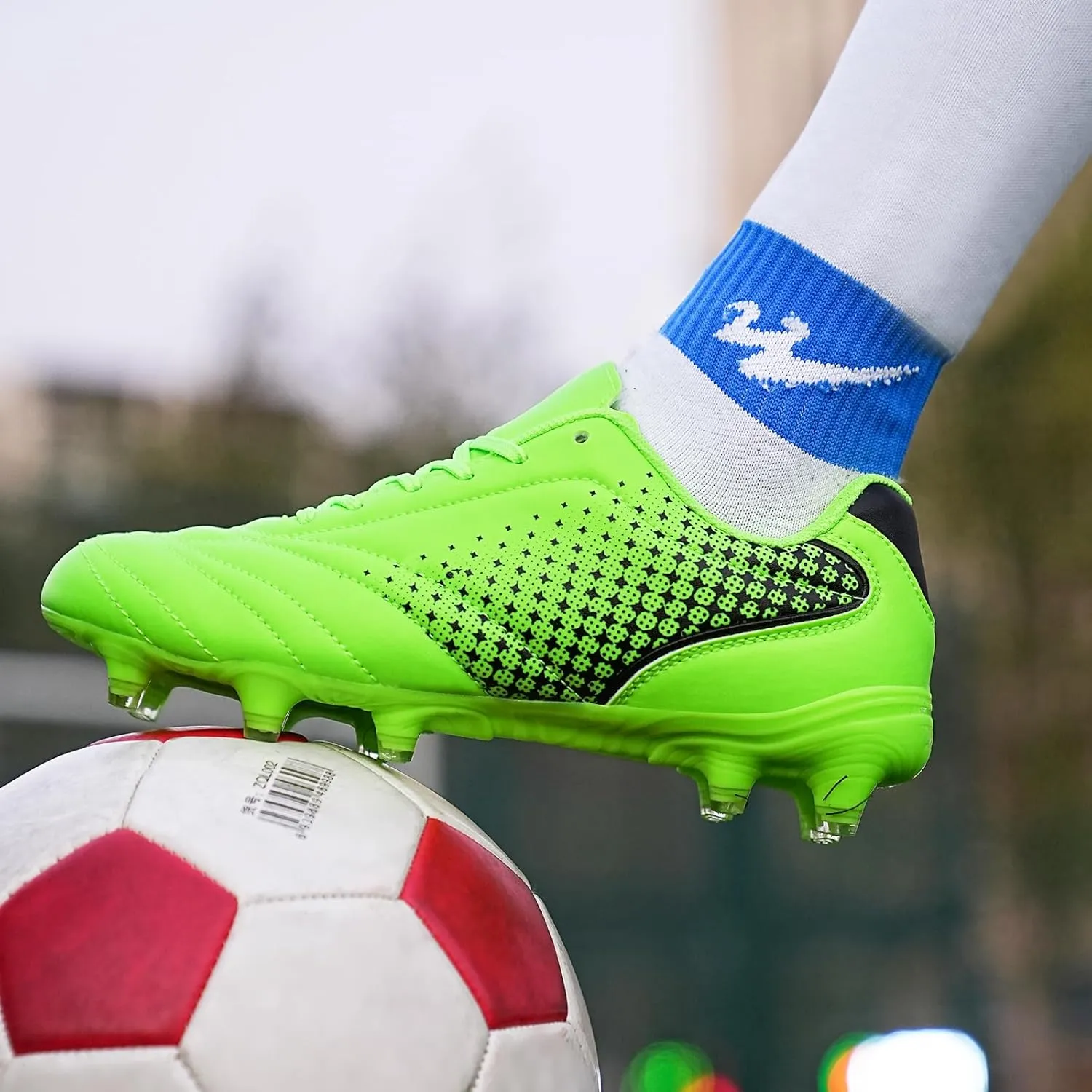LIZRHA Soccer Shoes for Boys Girls Soccer Cleats Boys Girls Kids Athletic Outdoor Football Shoes Youth Football Cleats Outdoor & Indoor Soccer Shoes Lightweight, Running & Training for Students