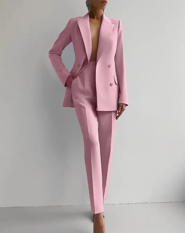 Luxury Women's Two Piece Suit Blazer