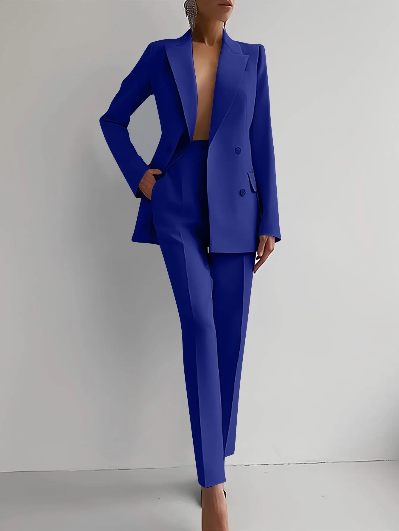 Luxury Women's Two Piece Suit Blazer