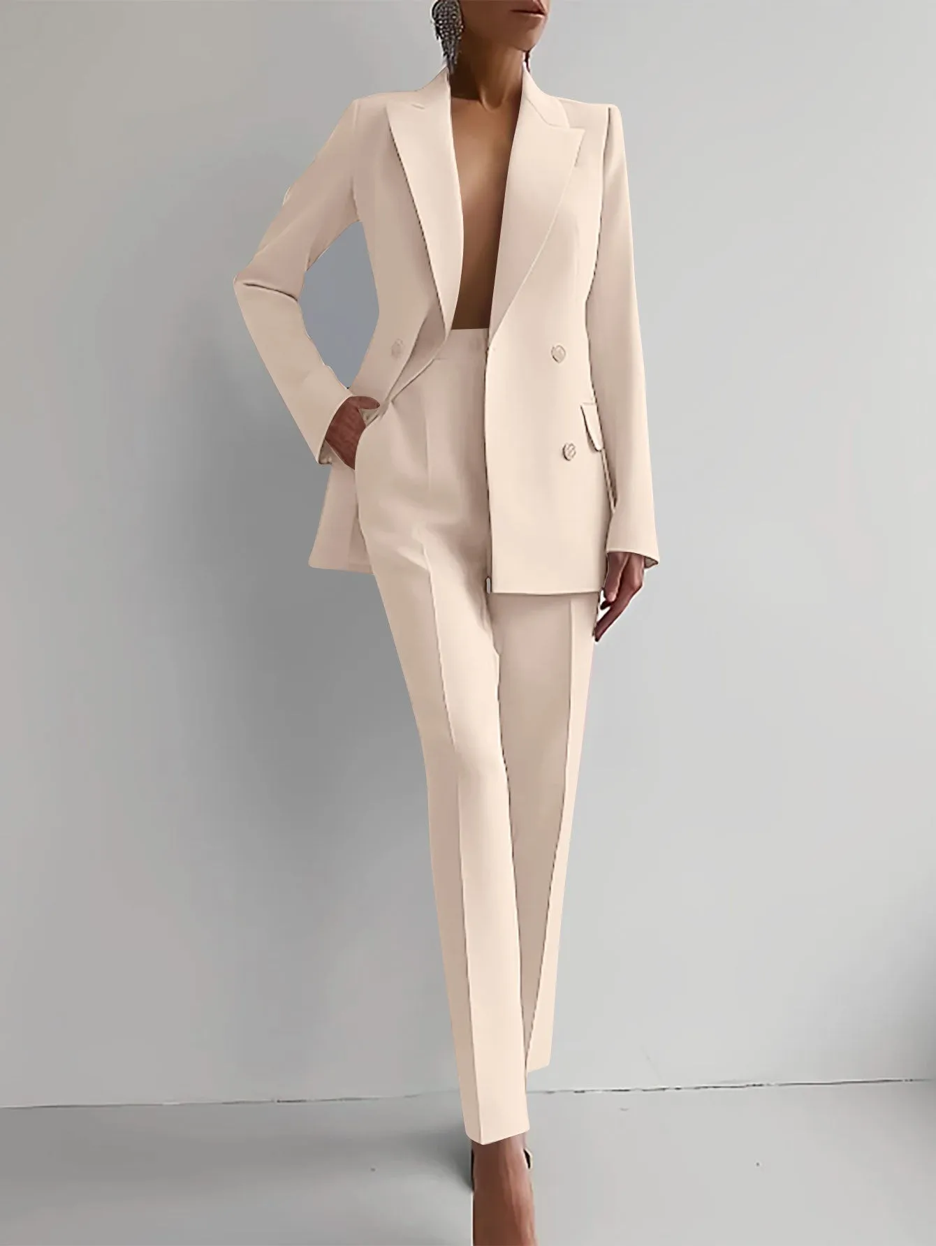 Luxury Women's Two Piece Suit Blazer