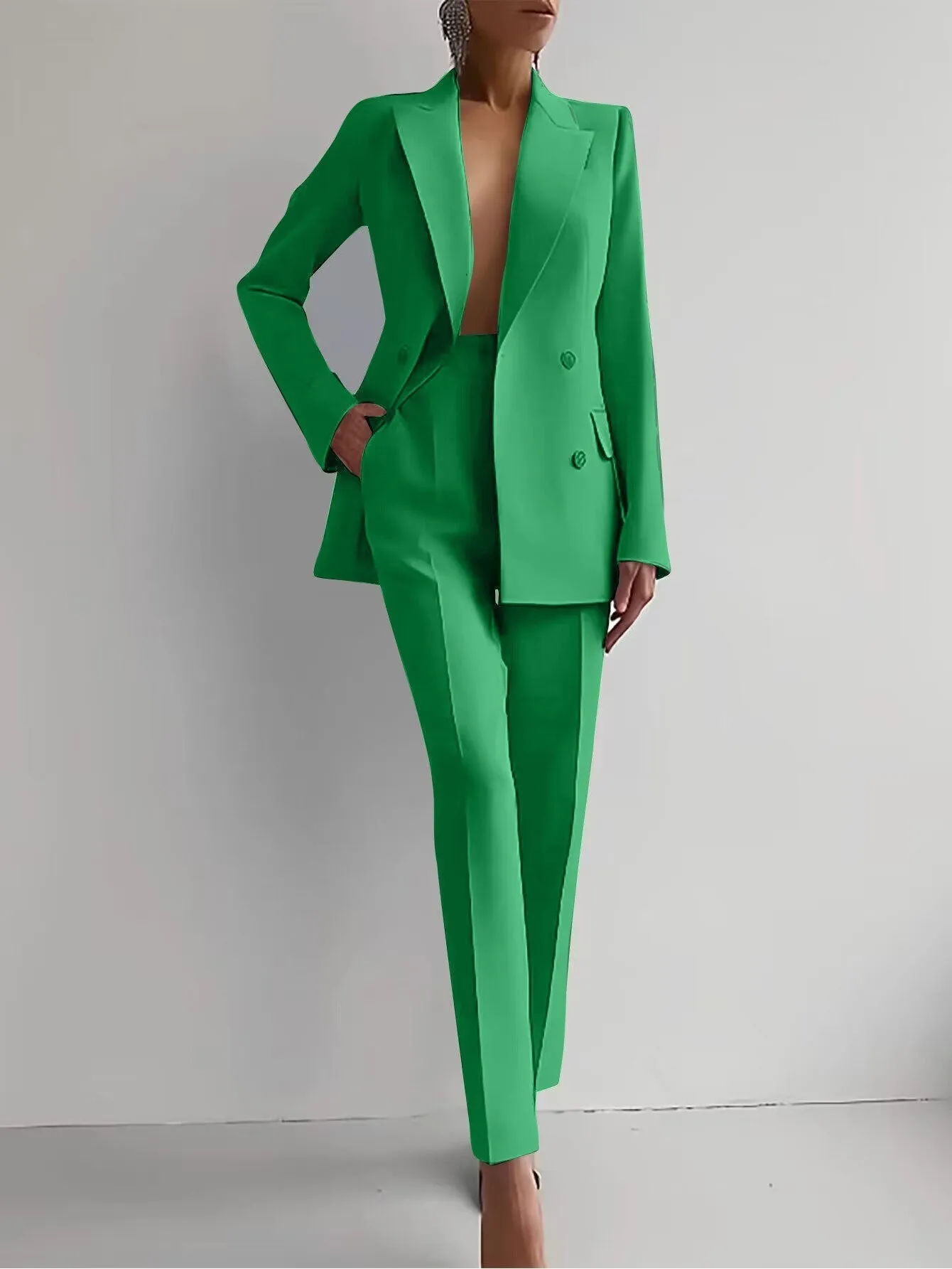 Luxury Women's Two Piece Suit Blazer