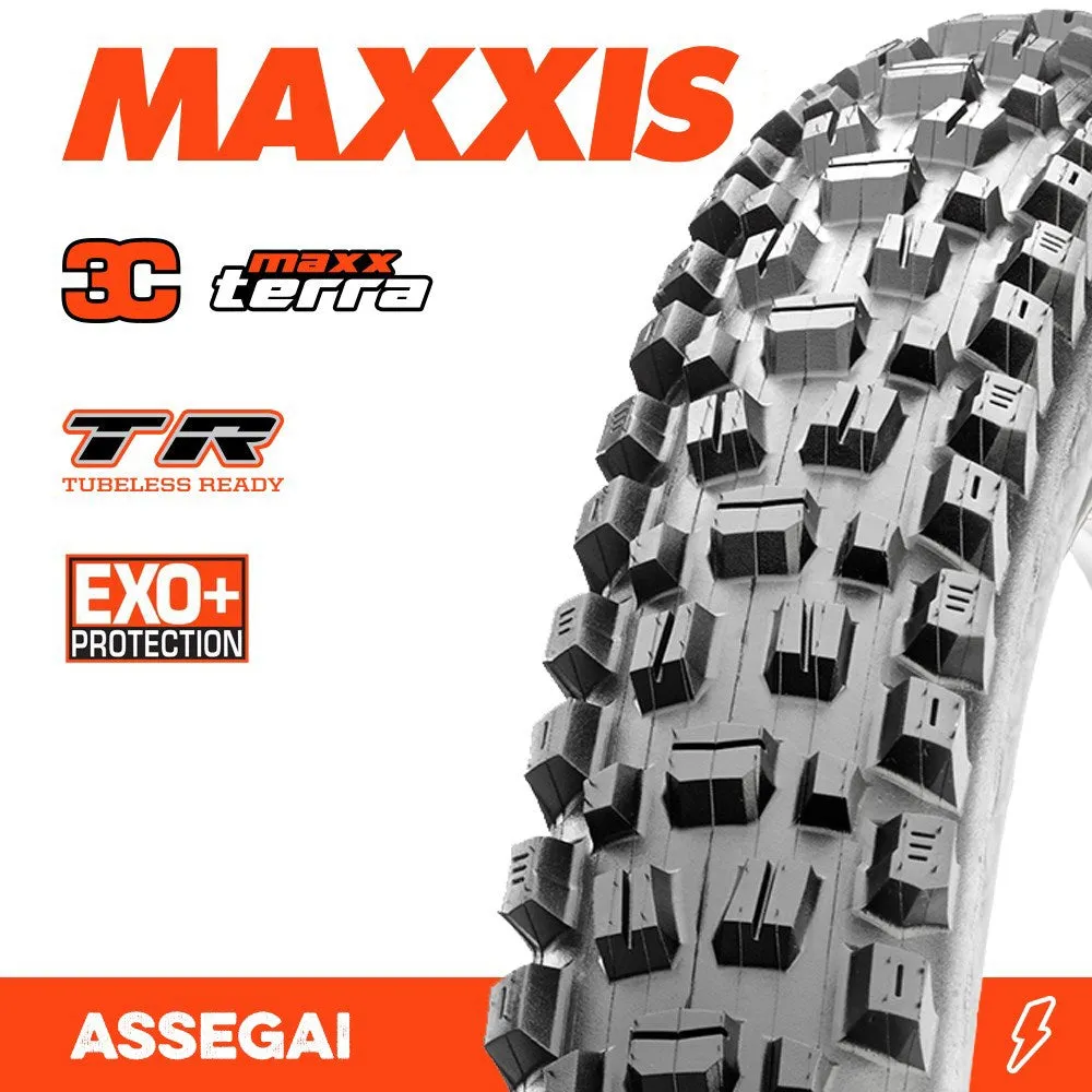 Maxxis ASSEGAI 27.5 X 2.50 WT 3C TERRA EXO  TR FOLD 60TPI E-25 TYRE