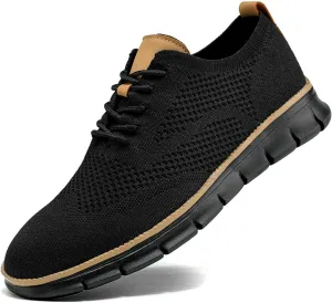 Mens Casual Dress Shoes Fashion Walking Sneakers Mesh Business Oxfords Work Lightweight Soft Sole