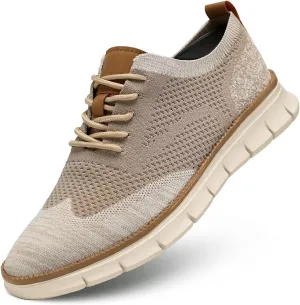 Mens Casual Dress Shoes Fashion Walking Sneakers Mesh Business Oxfords Work Lightweight Soft Sole
