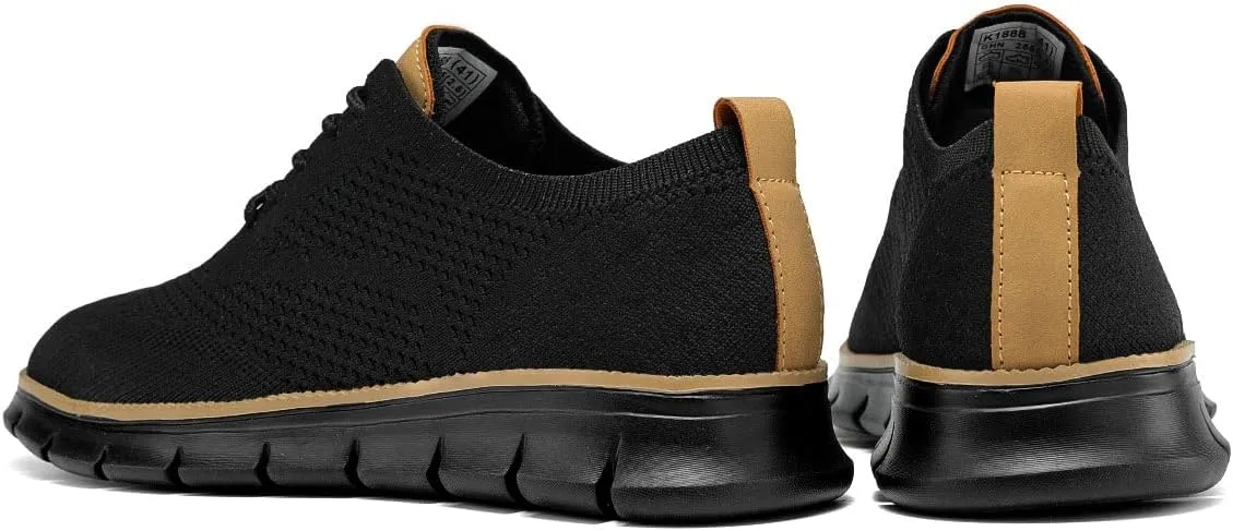 Mens Casual Dress Shoes Fashion Walking Sneakers Mesh Business Oxfords Work Lightweight Soft Sole