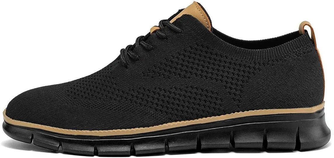 Mens Casual Dress Shoes Fashion Walking Sneakers Mesh Business Oxfords Work Lightweight Soft Sole