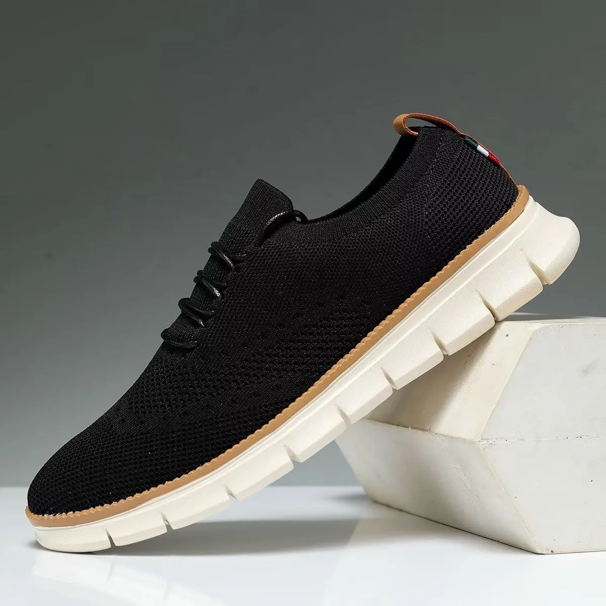Men's Casual Dress Shoes Slip on Oxfords Business Walking Work Sneakers Fashion Mesh Lightweight Soft Sole