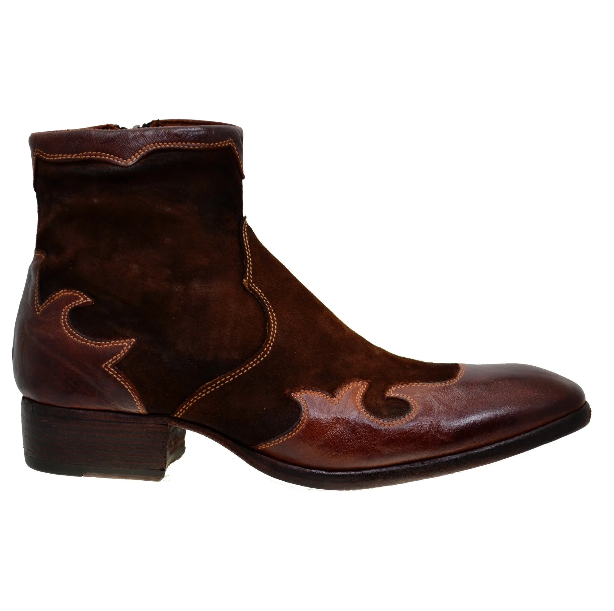 Men's Italian Shoes Jo Ghost 2100 Brown Leather Ankle Boots last pair size 41