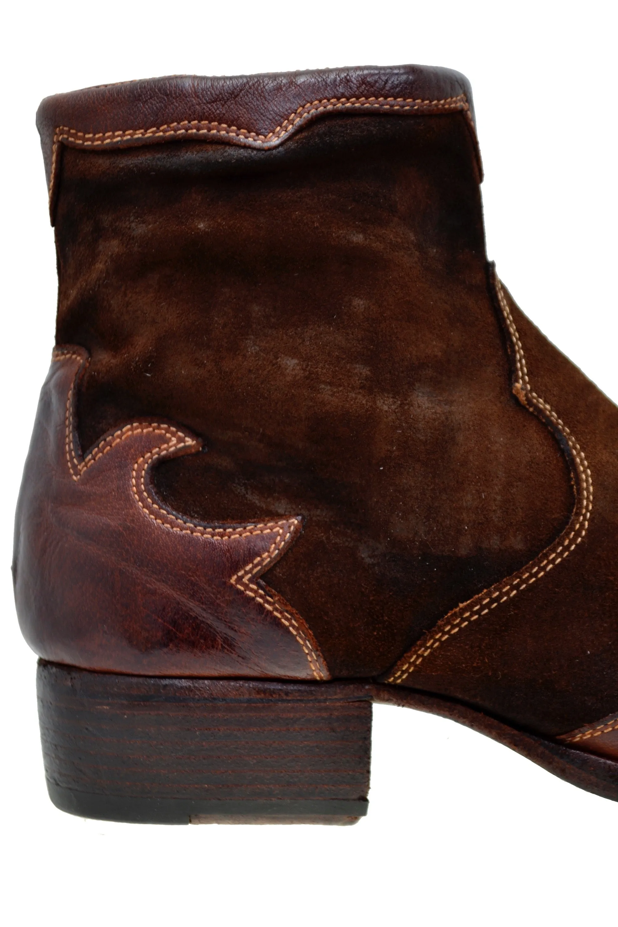 Men's Italian Shoes Jo Ghost 2100 Brown Leather Ankle Boots last pair size 41