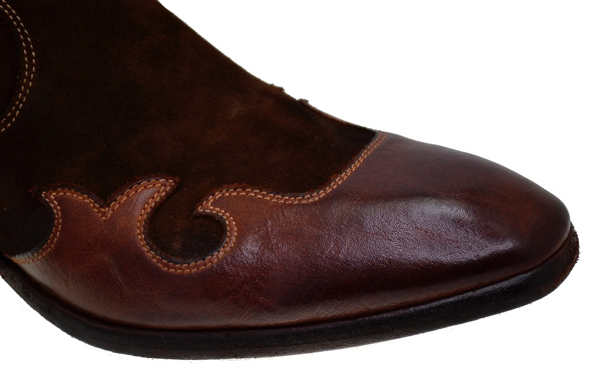 Men's Italian Shoes Jo Ghost 2100 Brown Leather Ankle Boots last pair size 41