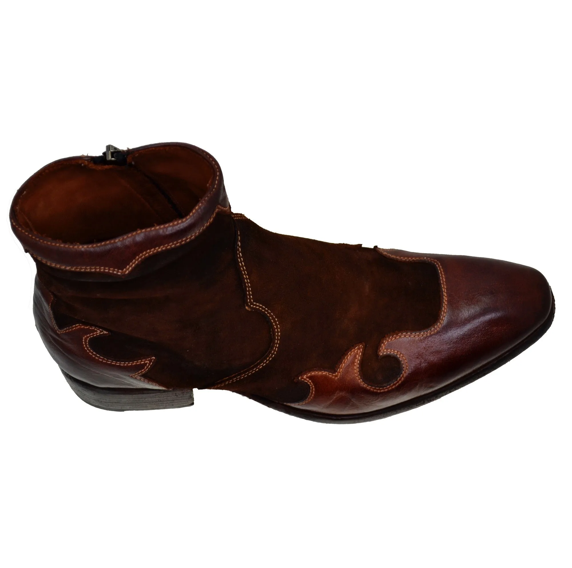 Men's Italian Shoes Jo Ghost 2100 Brown Leather Ankle Boots last pair size 41