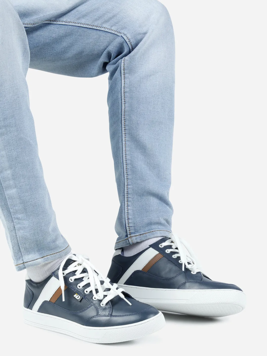 Men's Navy Lace Up Sneaker (ID3052)