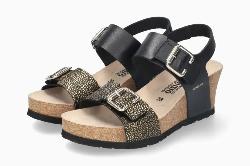 Mephisto Women's Lissandra Black and Gold