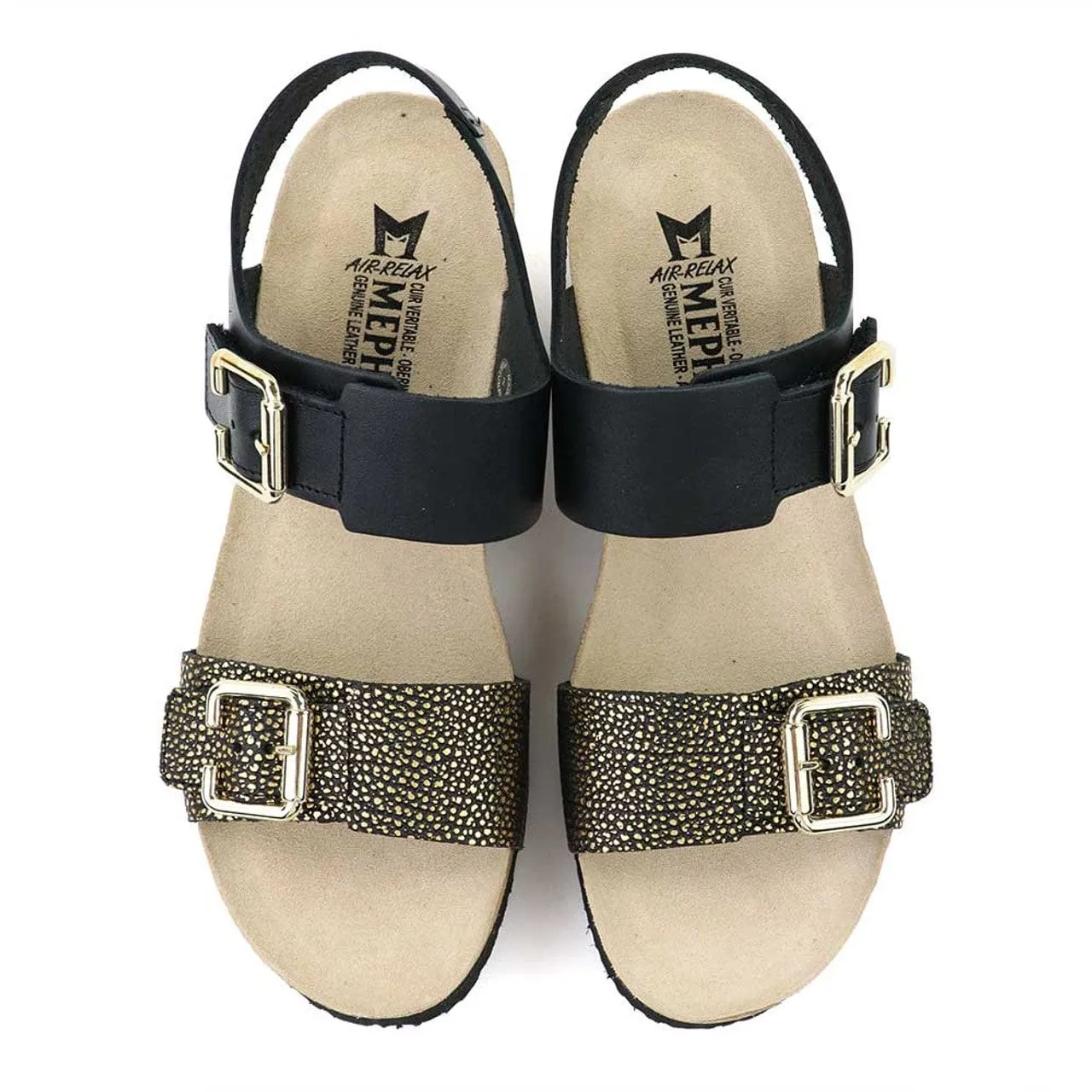 Mephisto Women's Lissandra Black and Gold