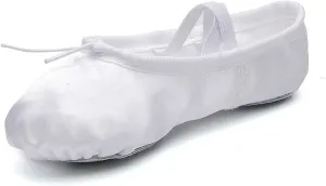 MSMAX Girls Ballet Shoes Toddler Costume Dancing Flats for Kids (Toddler/Little Kid/Big Kid)