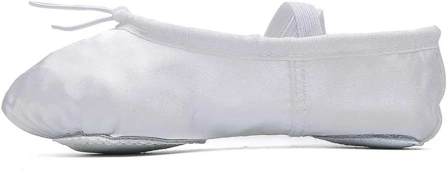 MSMAX Girls Ballet Shoes Toddler Costume Dancing Flats for Kids (Toddler/Little Kid/Big Kid)