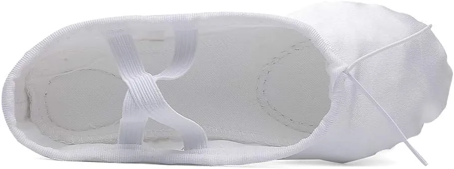MSMAX Girls Ballet Shoes Toddler Costume Dancing Flats for Kids (Toddler/Little Kid/Big Kid)