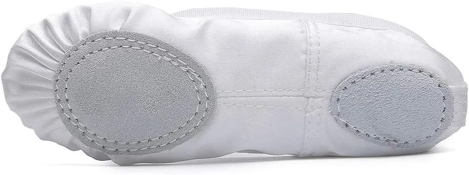 MSMAX Girls Ballet Shoes Toddler Costume Dancing Flats for Kids (Toddler/Little Kid/Big Kid)