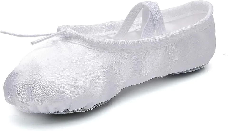 MSMAX Girls Ballet Shoes Toddler Costume Dancing Flats for Kids (Toddler/Little Kid/Big Kid)